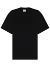 Closed Regular Fit Crew Neck Short Sleeve T Shirt In Black