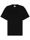 Closed Regular Fit Crew Neck Short Sleeve T Shirt In Black