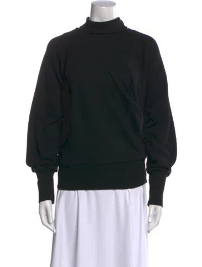 Pre-owned Closed Turtleneck Long Sleeve Sweatshirt In Black