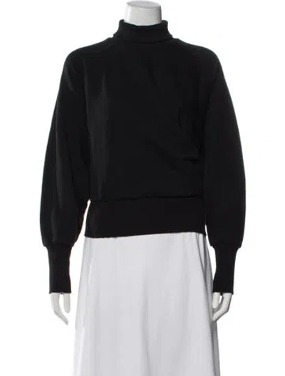 Pre-owned Closed Turtleneck Long Sleeve Sweatshirt In Black
