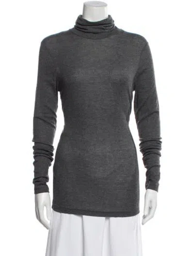 Pre-owned Closed Turtleneck Sweater In Gray