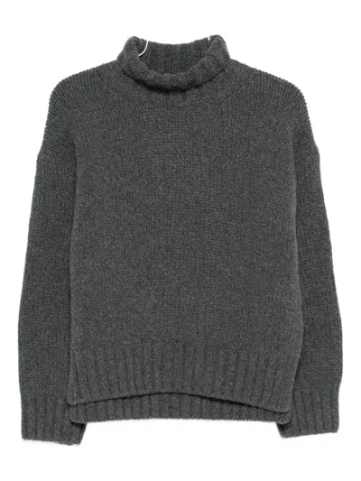 Closed Turtleneck Wool Sweater In Gray