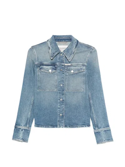 Closed Utility Chest-pocket Denim Shirt In Multi