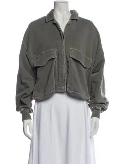 Pre-owned Closed Utility Jacket In Gray