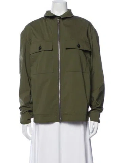 Pre-owned Closed Utility Jacket In Green