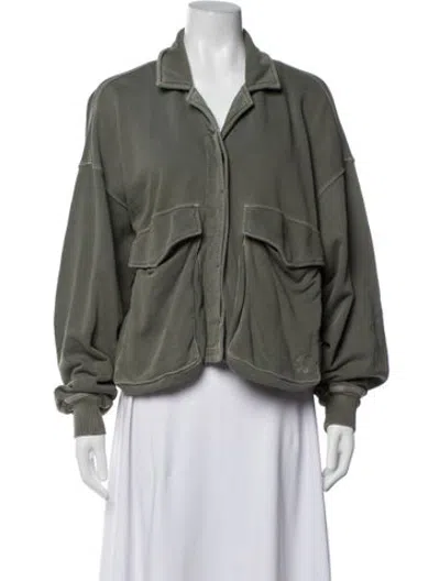 Pre-owned Closed Utility Jacket In Green