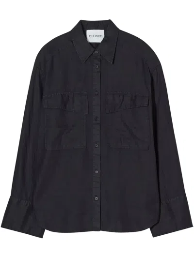 Closed Utility-hemd In Black