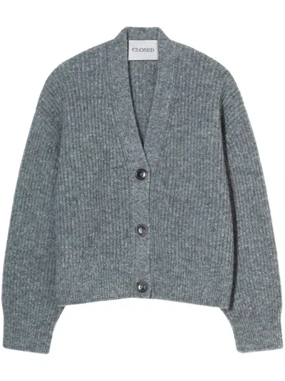 Closed V-neck Cardigan In Grey