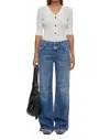 Closed Glow-up Distressed Stretch High-rise Flared Jeans In Multi