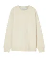 Closed Beige Solid Crew Neck Sweatshirt In Neutral