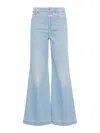 Closed Glow-up High-rise Wide-leg Jeans In Blue