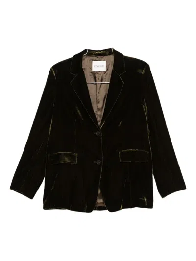 Closed Velvet Single-breasted Jacket In Multi