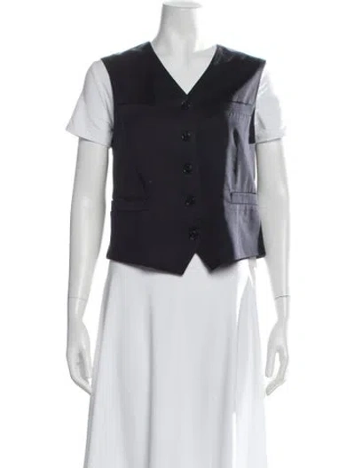 Pre-owned Closed Vest In White