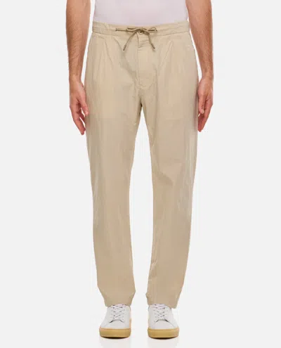 Closed Vigo Tapered Cotton Trousers In Beige