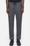 Closed Vigo Tapered Pant In Dark Grey Melange In Grey