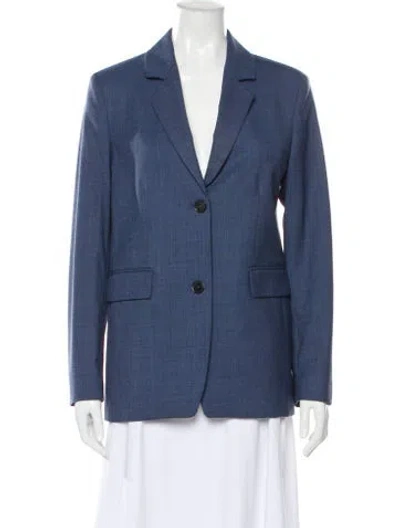 Pre-owned Closed Virgin Wool Blazer In Blue