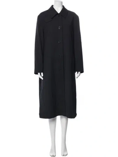 Pre-owned Closed Virgin Wool Coat In Black