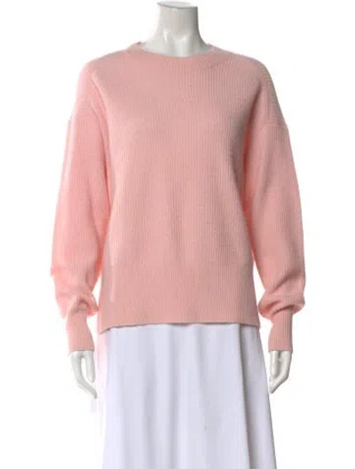 Pre-owned Closed Virgin Wool Crew Neck Sweater In Pink