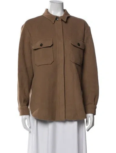 Pre-owned Closed Virgin Wool Jacket In Neutrals