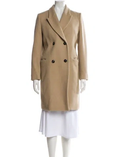 Pre-owned Closed Virgin Wool Peacoat In Neutrals