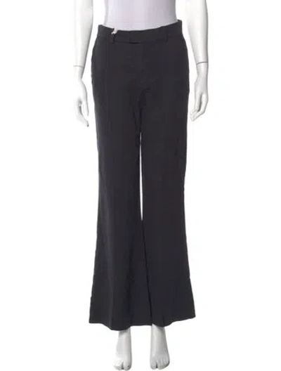 Pre-owned Closed Virgin Wool Wide Leg Pants In Blue