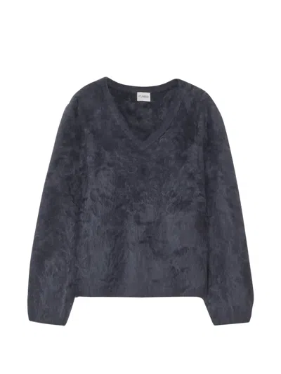 Closed V-neck Cashmere Sweater In Blue