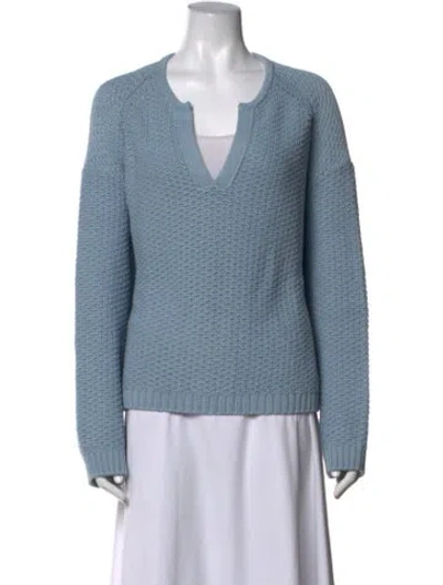 Pre-owned Closed V-neck Sweater In Blue
