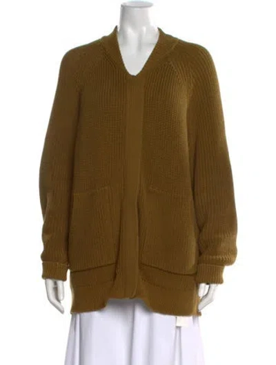 Pre-owned Closed V-neck Sweater In Green