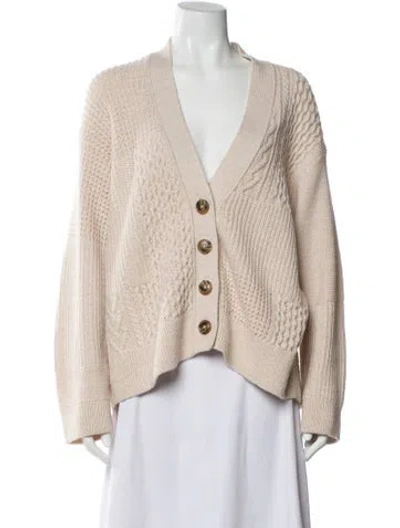 Pre-owned Closed V-neck Sweater In Neutral