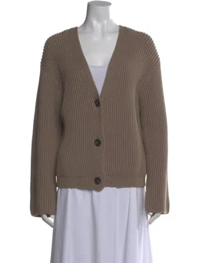 Pre-owned Closed V-neck Sweater In Neutral