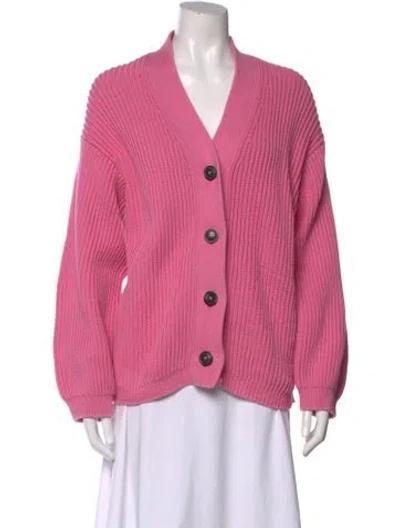 Pre-owned Closed V-neck Sweater In Pink