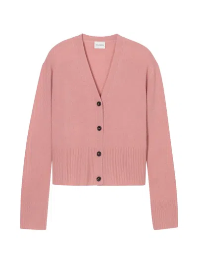 Closed V-neck Wool Cardigan In Pink