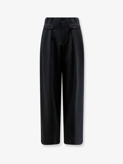 Closed Wenda Wool Blend Trousers In Black
