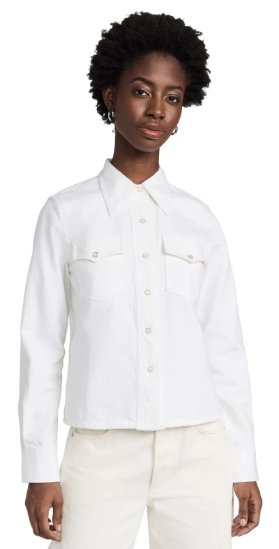 Closed Western Denim Shirt White