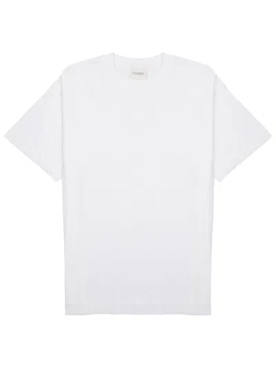 CLOSED MEN WHITE CREW NECK T-SHIRT, XL LUXURY T-SHIRTS FOR MEN DARVEYS
