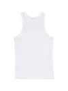 Closed White Solid Round Neck Top In White