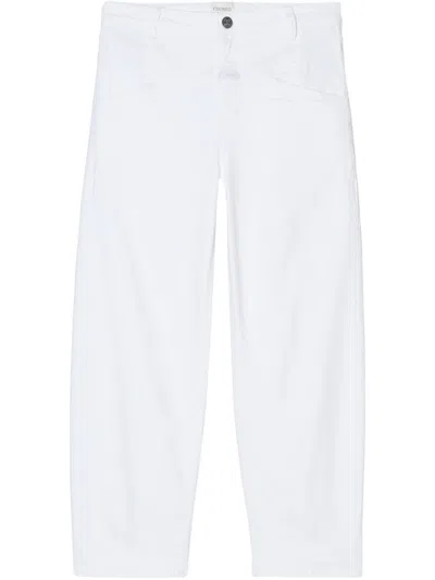 CLOSED WHITE STOVER-X CROPPED JEANS