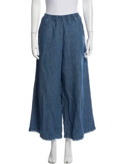 Pre-owned Closed Wide Leg Pants In Blue