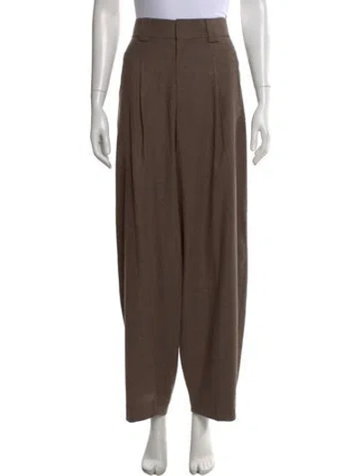Pre-owned Closed Wide Leg Pants In Brown