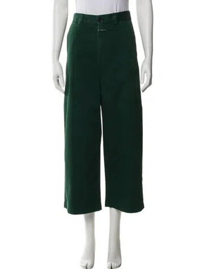 Pre-owned Closed Wide Leg Pants In Green