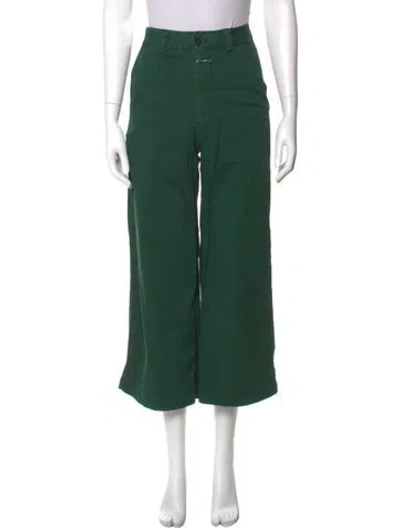 Pre-owned Closed Wide Leg Pants In Green