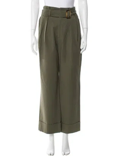 Pre-owned Closed Wide Leg Pants In Green