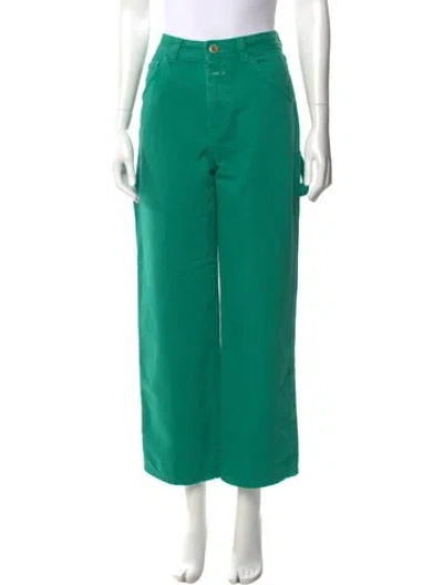 Pre-owned Closed Wide Leg Pants In Green