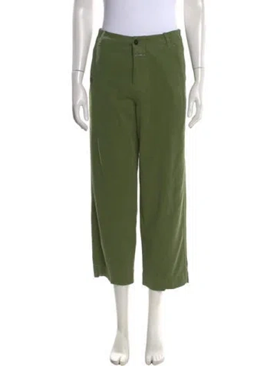Pre-owned Closed Wide Leg Pants In Green