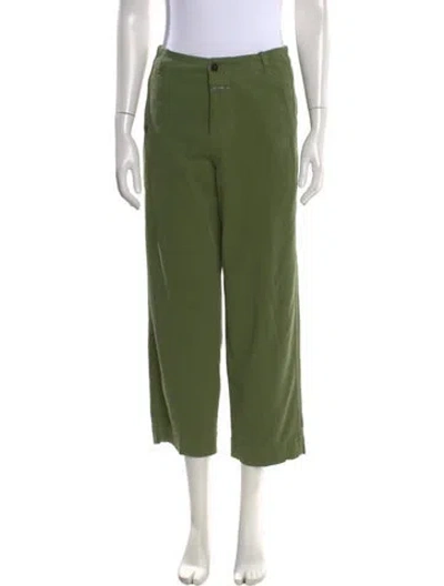 Pre-owned Closed Wide Leg Pants In Green