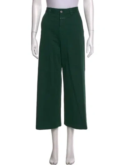 Pre-owned Closed Wide Leg Pants In Green