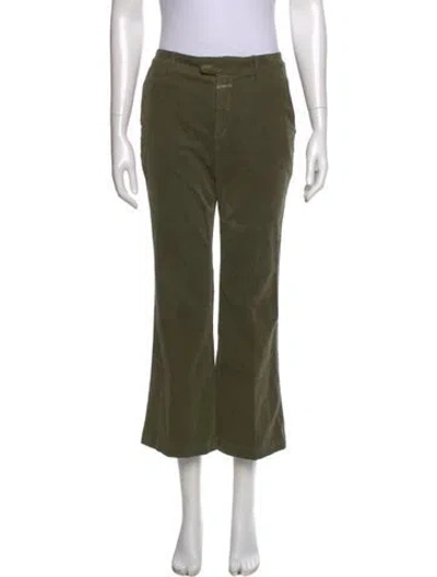 Pre-owned Closed Wide Leg Pants In Green