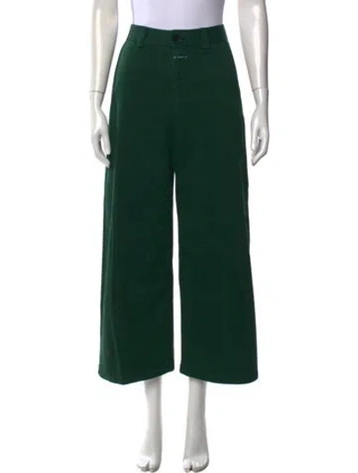 Pre-owned Closed Wide Leg Pants In Green