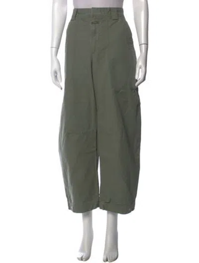 Pre-owned Closed Wide Leg Pants In Green