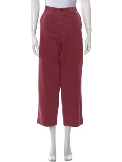 Pre-owned Closed Wide Leg Pants In Red